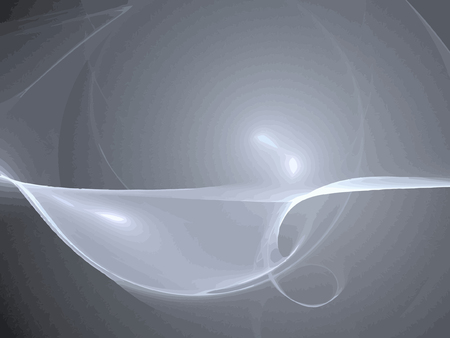 Digital Fractal on Black Colorのイラスト素材