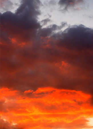 sunset sky at summer