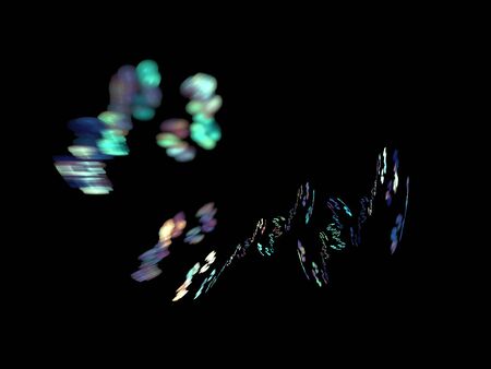 image of one Digital Fractal on Black Color