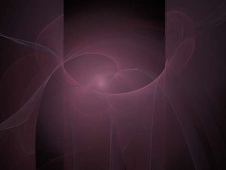 image of one Digital Fractal on Black Colorの写真素材