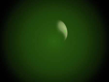 image of one Digital Fractal on Black Colorの写真素材