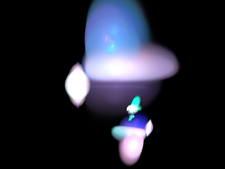 image of one Digital Fractal on Black Colorの写真素材