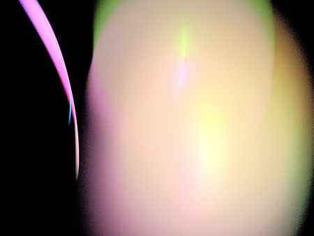 image of one Digital Fractal on Black Colorの写真素材