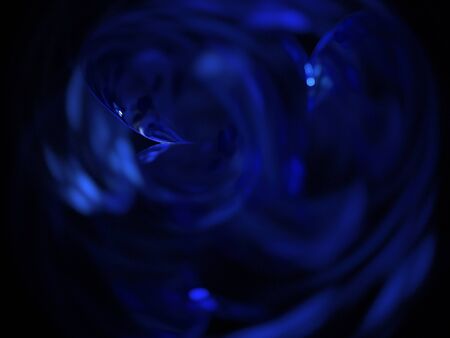 image of one Digital Fractal on Black Colorの写真素材