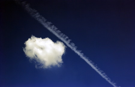 cloud on blue sky