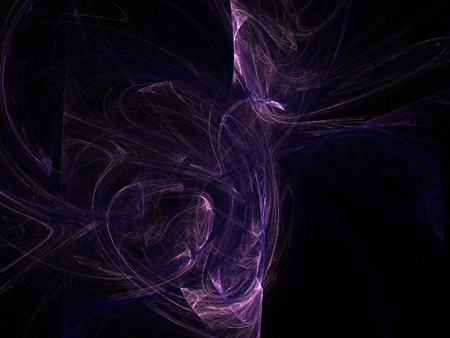 image of one Digital Fractal on Black Colorの写真素材