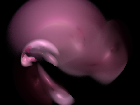 image of one Digital Fractal on Black Colorの写真素材