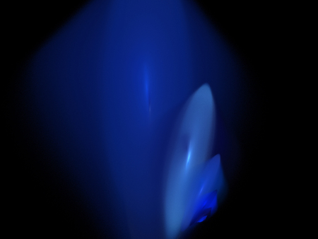 image of one Digital Fractal on Black Colorの写真素材