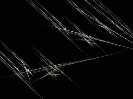 image of one Digital Fractal on Black Color