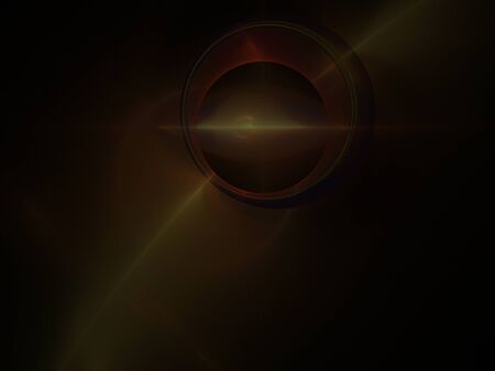 image of one Digital Fractal on Black Color
