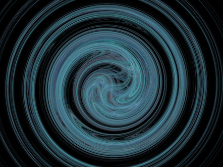 image of one Digital Fractal on Black Colorの写真素材
