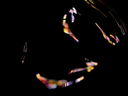 image of one Digital Fractal on Black Color