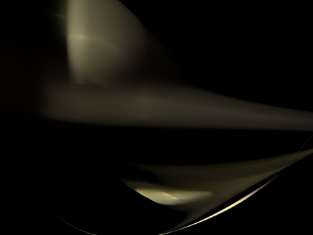 image of one Digital Fractal on Black Colorの写真素材