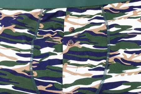 Camouflage Printed Shorts at dayの写真素材