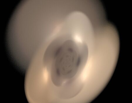 image of one Digital Fractal on Black Colorの写真素材