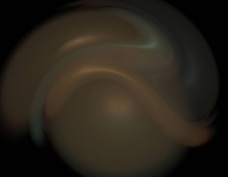 image of one Digital Fractal on Black Colorの写真素材