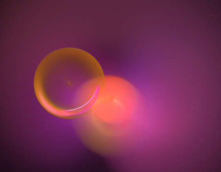 image of one Digital Fractal on Black Color