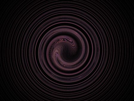 image of one Digital Fractal on Black Colorの写真素材