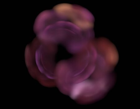 image of one Digital Fractal on Black Color