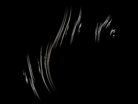 image of one Digital Fractal on Black Colorの写真素材