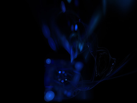 image of one Digital Fractal on Black Color