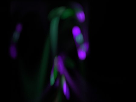 image of one Digital Fractal on Black Colorの写真素材