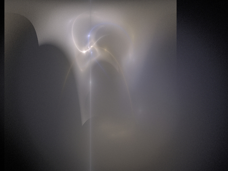 image of one Digital Fractal on Black Colorの写真素材