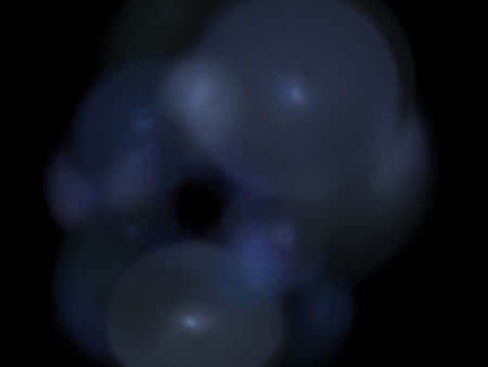 image of one Digital Fractal on Black Color