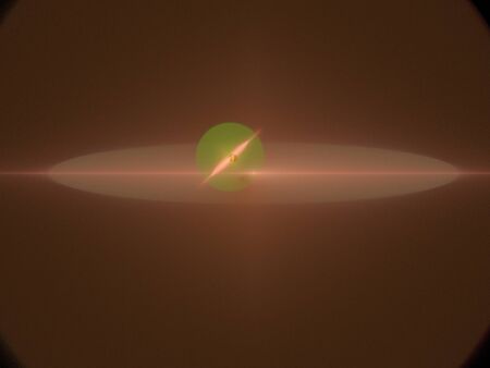 image of one Digital Fractal on Black Colorの写真素材