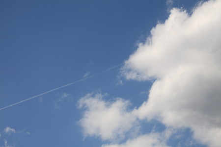 cloud on blue skyの写真素材