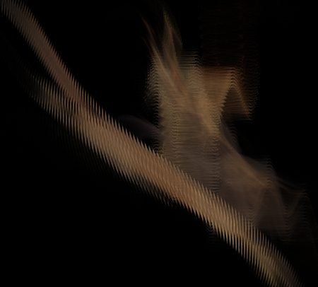 image of one Digital Fractal on Black Colorの写真素材