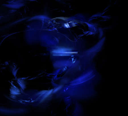 image of one Digital Fractal on Black Colorの写真素材