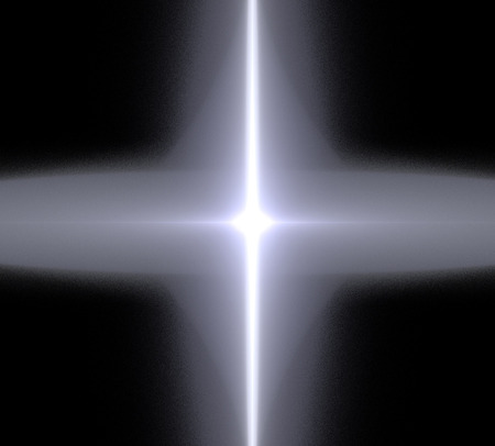 image of one Digital Fractal on Black Colorの写真素材