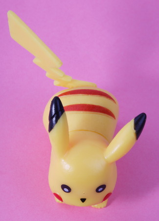 plastic toy on pink backgroundのeditorial素材