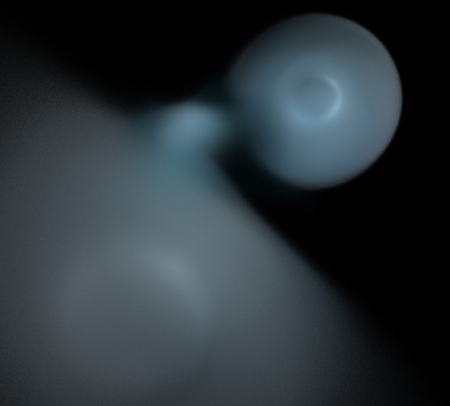 image of one Digital Fractal on Black Colorの写真素材