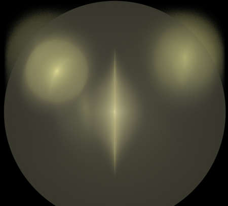 image of one Digital Fractal on Black Colorの写真素材