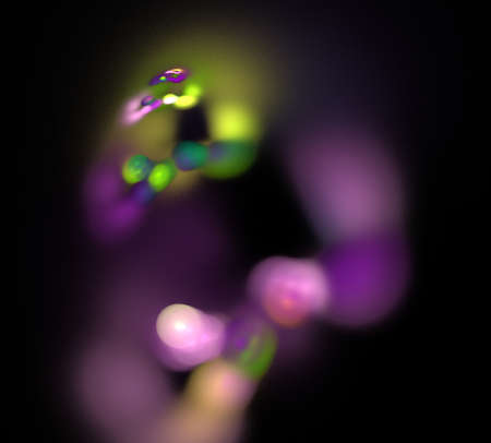 image of one Digital Fractal on Black Color