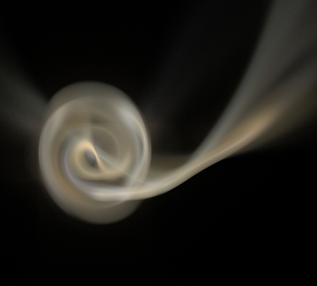 image of one Digital Fractal on Black Colorの写真素材