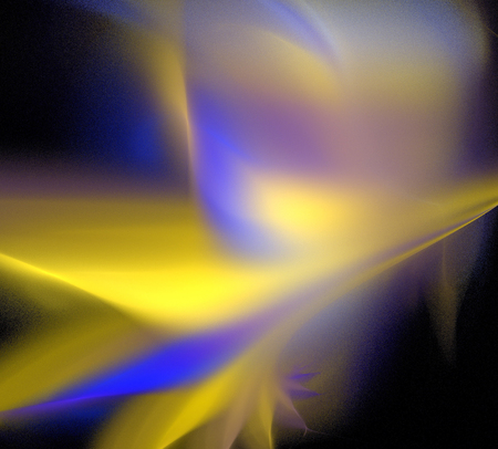 image of one Digital Fractal on Black Color