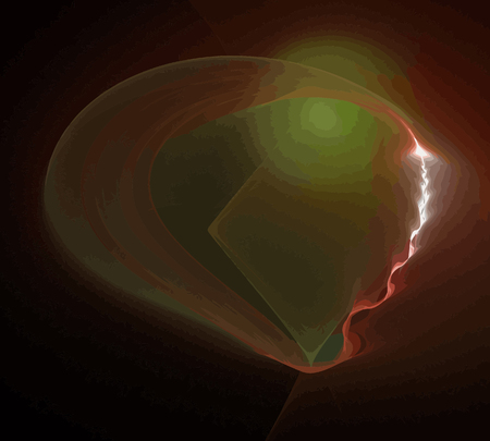 Vector Illustration of digital fractalのイラスト素材