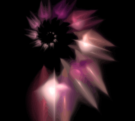 Vector Illustration of digital fractalのイラスト素材