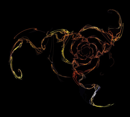 Vector Illustration of digital fractalのイラスト素材