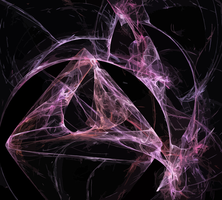 Vector Illustration of digital fractalのイラスト素材