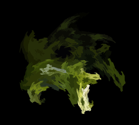 Vector Illustration of digital fractalのイラスト素材