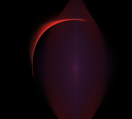 image of one Digital Fractal on Black Color