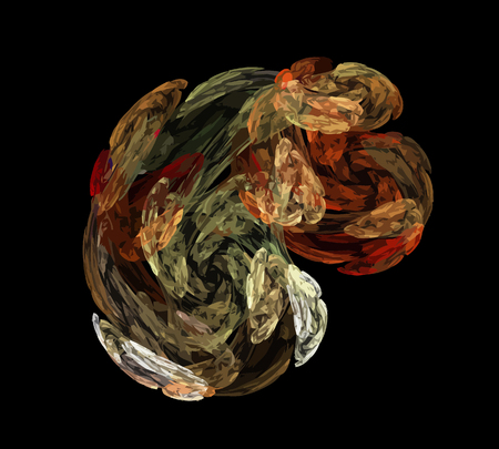 Vector Illustration of digital fractalのイラスト素材