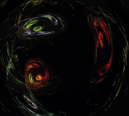 Vector Illustration of digital fractalのイラスト素材