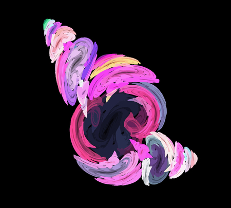 Vector Illustration of digital fractalのイラスト素材