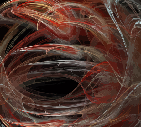 Vector Illustration of digital fractalのイラスト素材