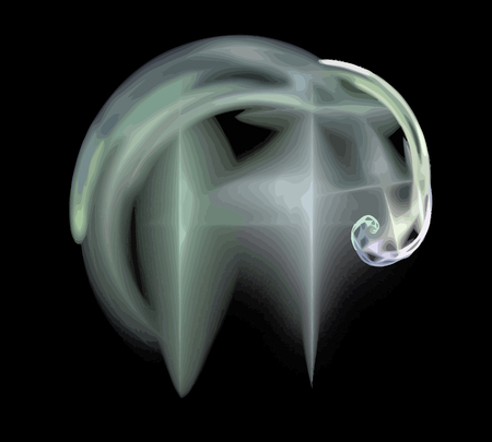 Vector Illustration of digital fractalのイラスト素材